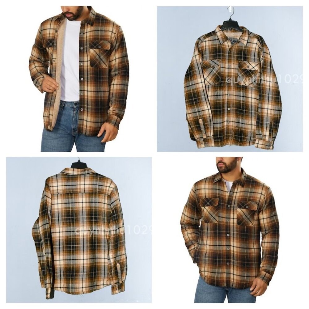 Grizzly Mountain  Men's Flannel Shirt Jacket